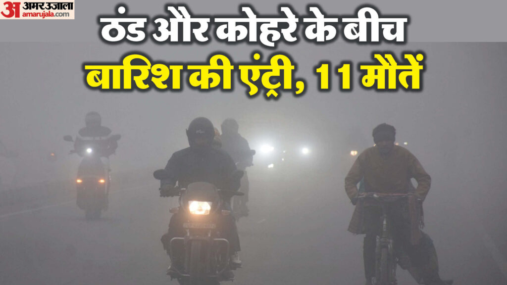 Weather in UP: जानलेवा हुआ यूपी का मौसम, ठंड और कोहरे के बीच बारिश, ओले...11की मौत