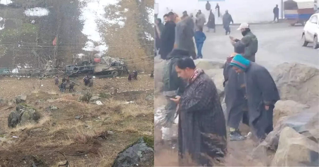 कश्मीर के बांदीपोरा में आर्मी का ट्रक खाई में गिरा, दो जवान शहीद, 3 घायल