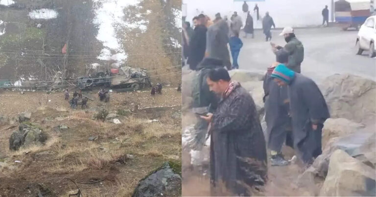 कश्मीर के बांदीपोरा में आर्मी का ट्रक खाई में गिरा, दो जवान शहीद, 3 घायल