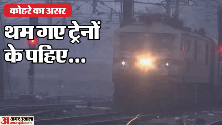 सड़क से आसमान तक आफत: दिल्ली में कोहरे से रफ्तार पर ब्रेक, 100 से अधिक उड़ानें रद्द... कई ट्रेनें लेट; देखें